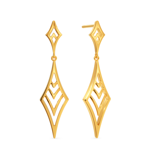 Edge Vibe Gold Earrings