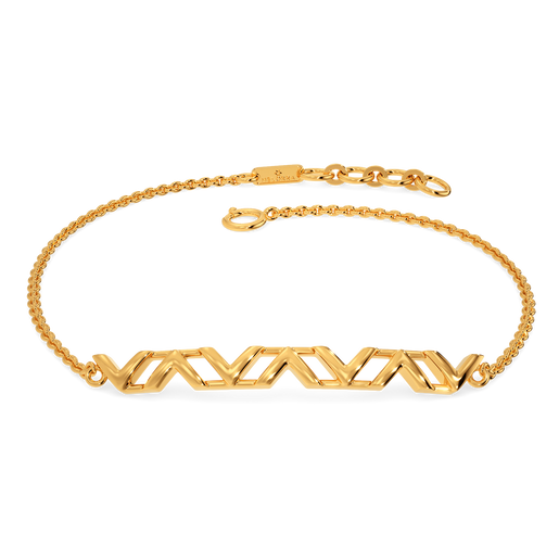 Tri-Cut Glamour Gold Bracelets