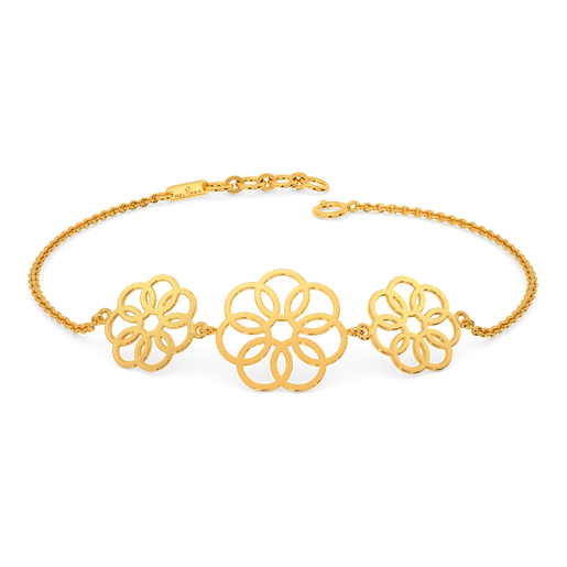Latch Florals Gold Bracelets
