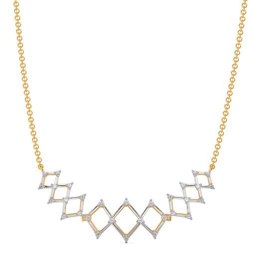 Crochet O Clock Diamond Necklaces