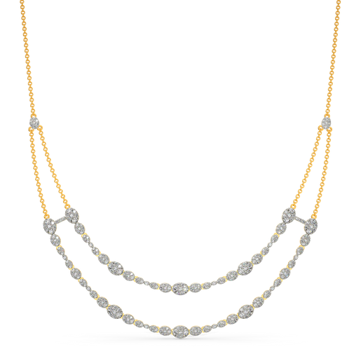 18KT Home Today Diamond Necklace Melorra