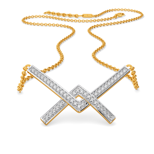 Inverted Biz Diamond Necklaces