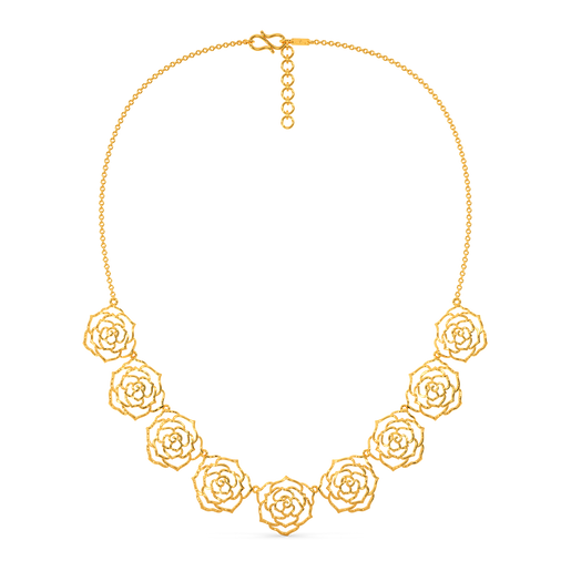 Rosy Reverie Gold Necklaces
