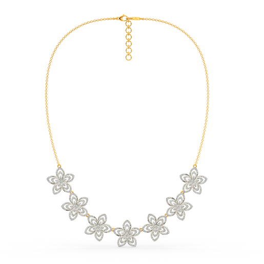 Magnolia Blossom Diamond Necklaces