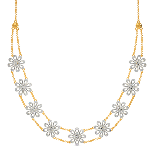 Whimsical Daisy Diamond Necklaces