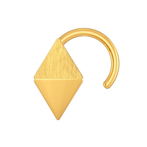 Trio Trance Gold Nose Pins