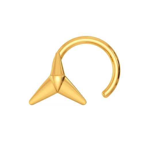 Trio Tryst Gold Nose Pins