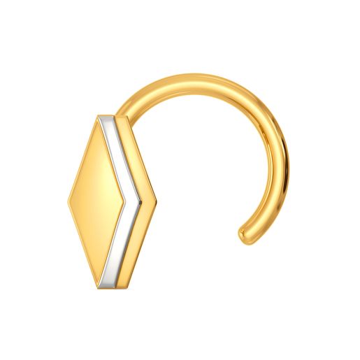 Hello Hexa Gold Nose Pins