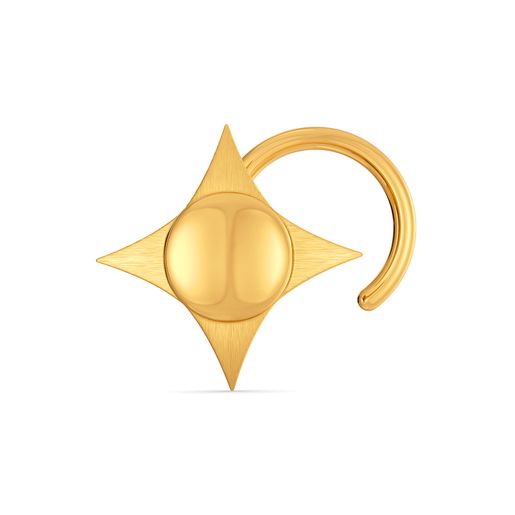 Earthstar Gold Nose Pins