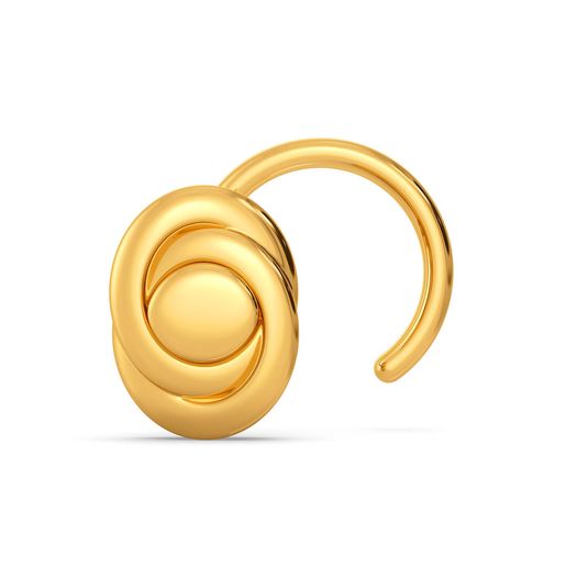 Oval Obsessed Gold Nose Pins