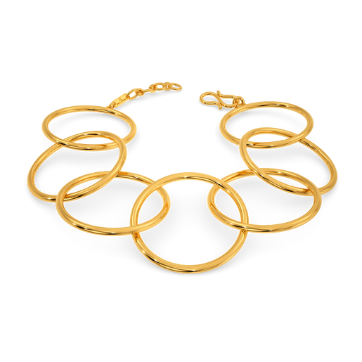 Interlooped Gold Bracelets