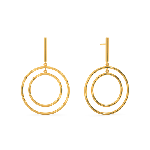 Interlooped Gold Earrings