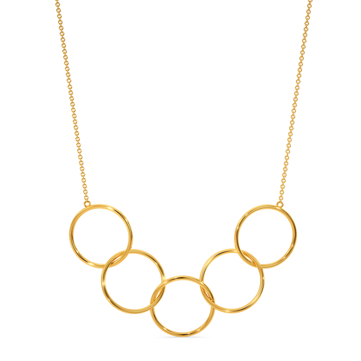 Interlooped Gold Necklaces