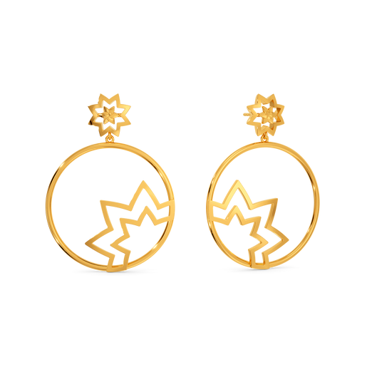 Round About Gold Earrings
