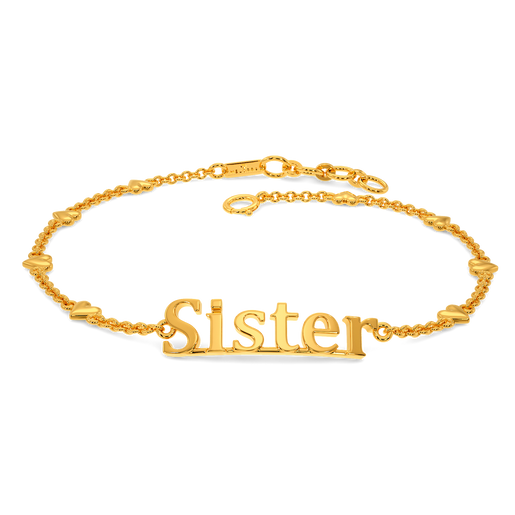 My Beloved Sister Gold Bracelets