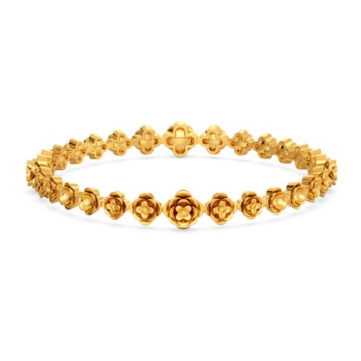 Floral Candor Gold Bangles