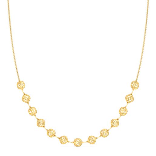Weave of the Week Gold Necklaces