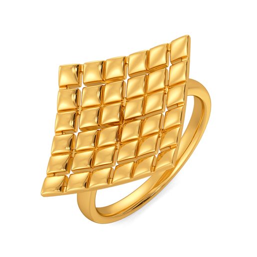 Rhombo Mambo Gold Rings