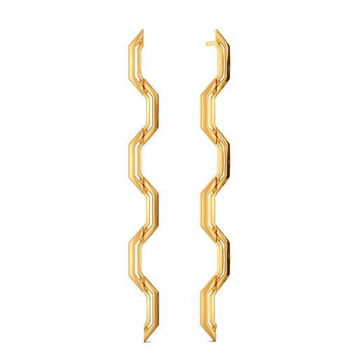 Merry Twists Gold Earrings