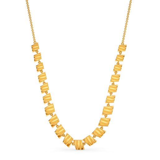 Rhomb N Relax Gold Necklaces
