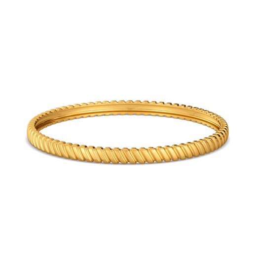 Station Stripe Gold Bangles