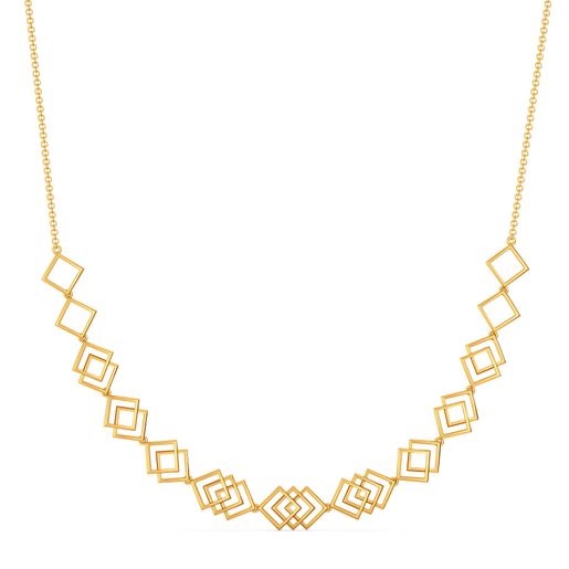 Rhomb Refresh Gold Necklaces