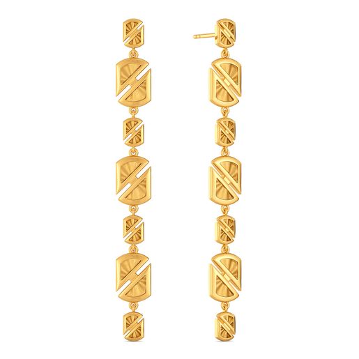 Night Out Gold Earrings
