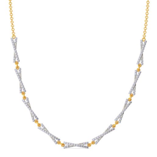 Rows of Bows Diamond Necklaces