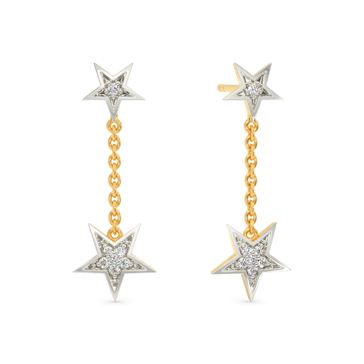 Falling Star Diamond Earrings