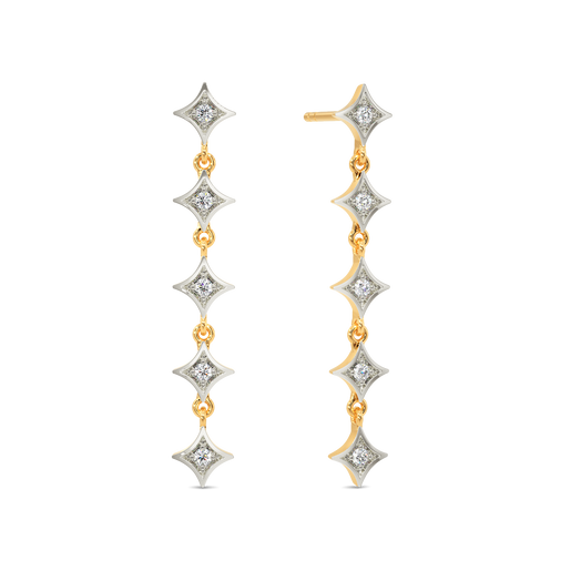 Crescent  Diamond Earrings