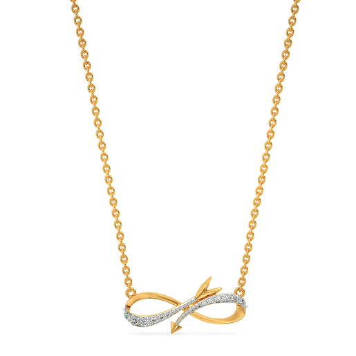 Entwined Infinity Diamond Necklaces