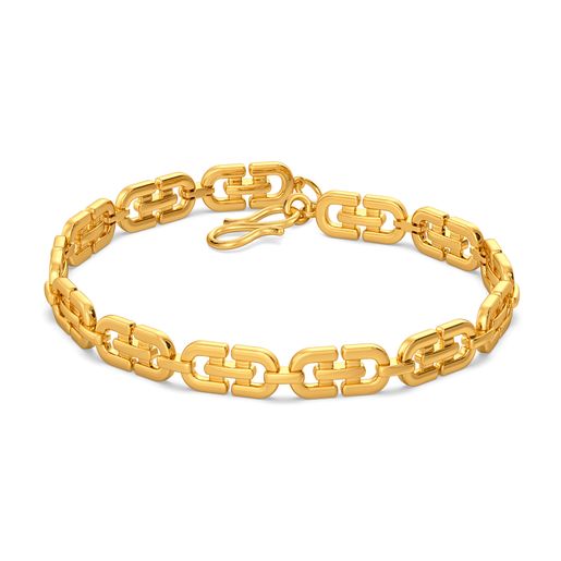 Link N Clip Gold Bracelets