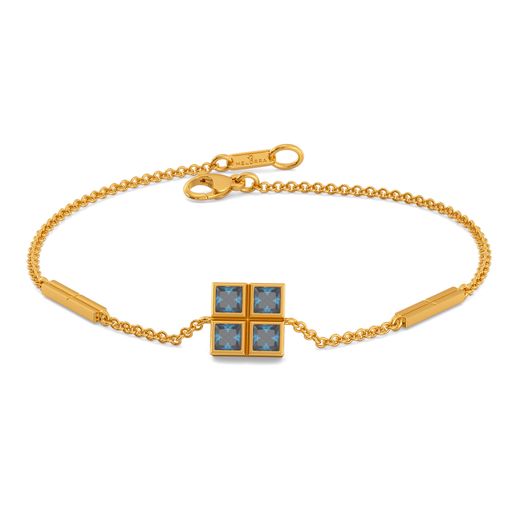 Blue Blocks Gemstone Bracelets