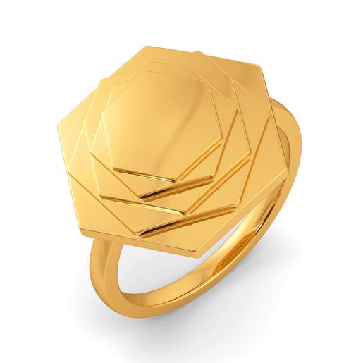 Glam Suits Gold Rings