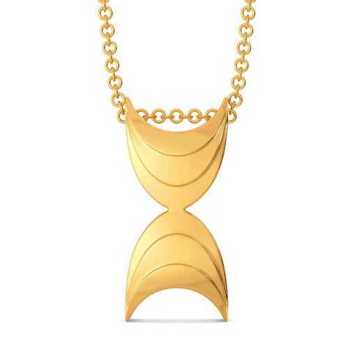 Button Down Gold Pendants