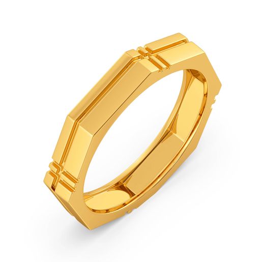 Maverick Plaids Gold Rings