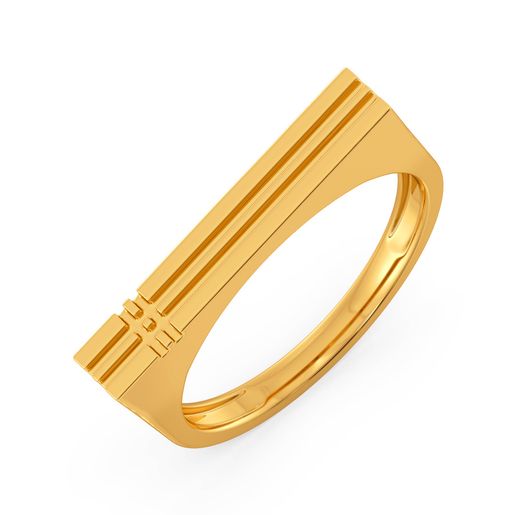 Cross Connect Gold Rings
