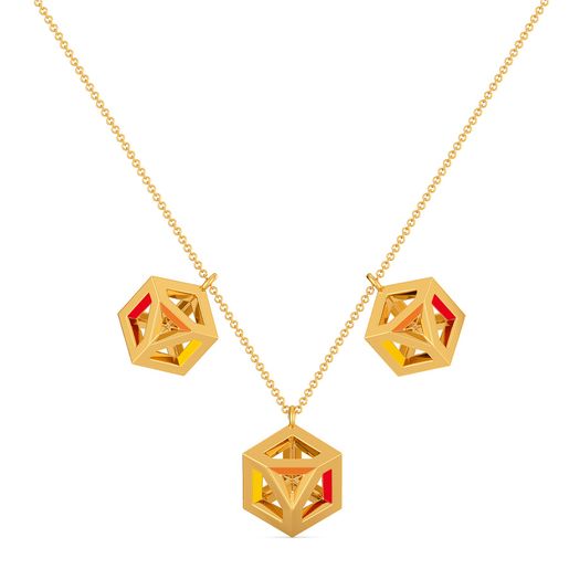 Mood to Block Gold Necklaces