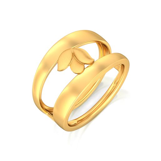 Shy Lily Gold Rings
