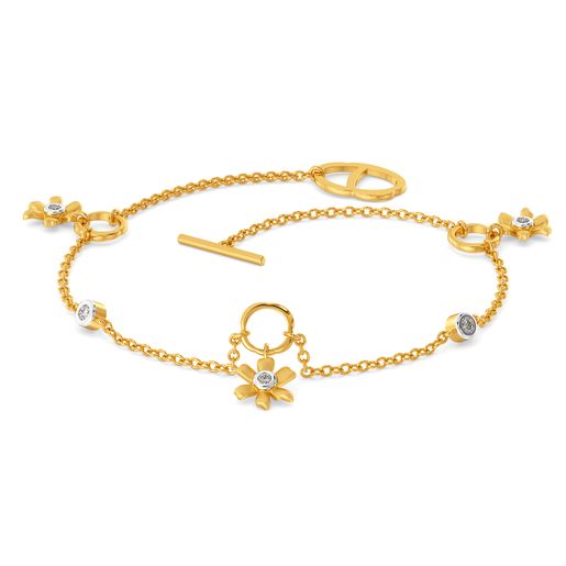 Golden Daffodil Diamond Bracelets