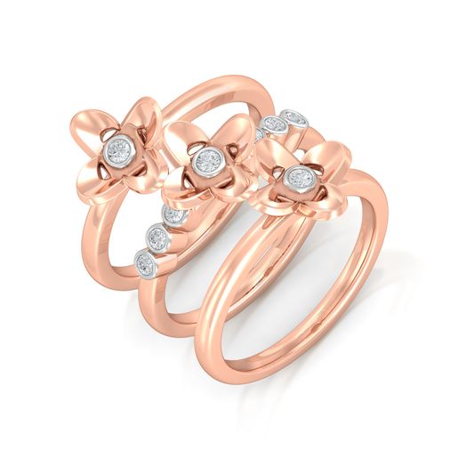 Cuckoo-Flower Diamond Rings