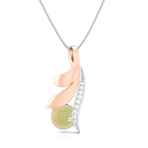 Lime Fleur Diamond Pendants