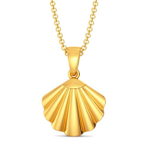Cease Scallop Gold Pendants