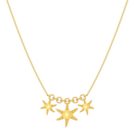 Star Shell Gold Necklaces