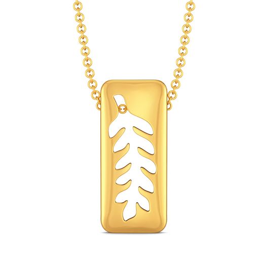 Turn of Ferns Gold Pendants