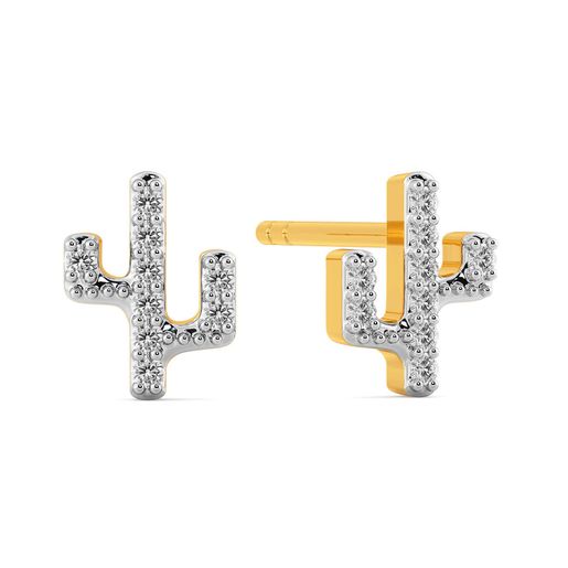 The Cali Cacti Diamond Earrings