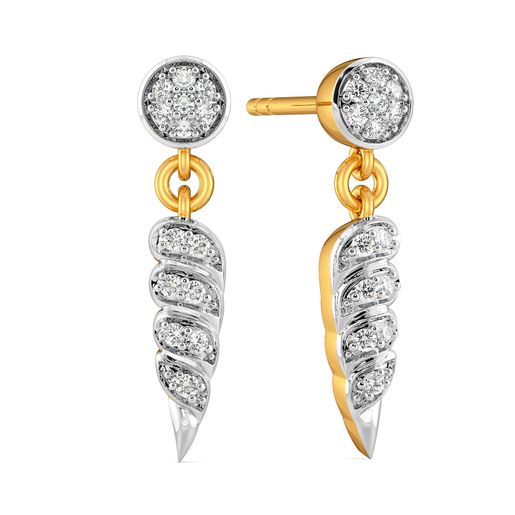 Song of the Shell Diamond Earrings