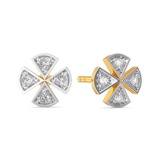 Check Remix Diamond Earrings