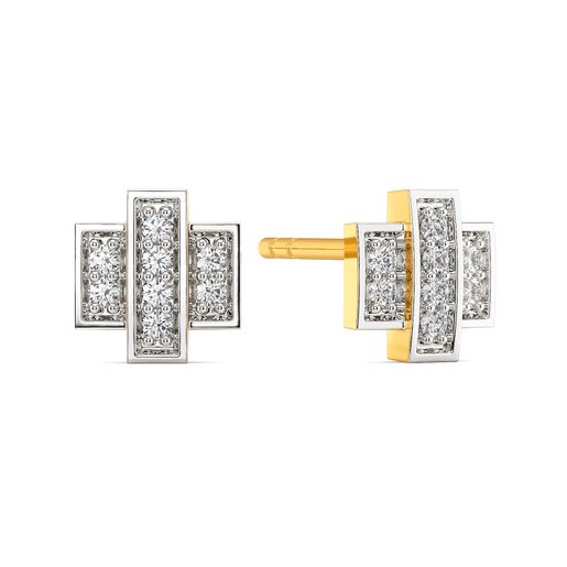 Casual Checks Diamond Earrings