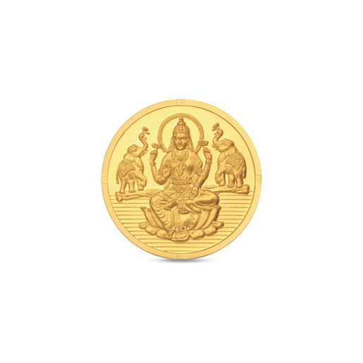 Goddess Lakshmi 4 Gram 24 Karat Gold Coins